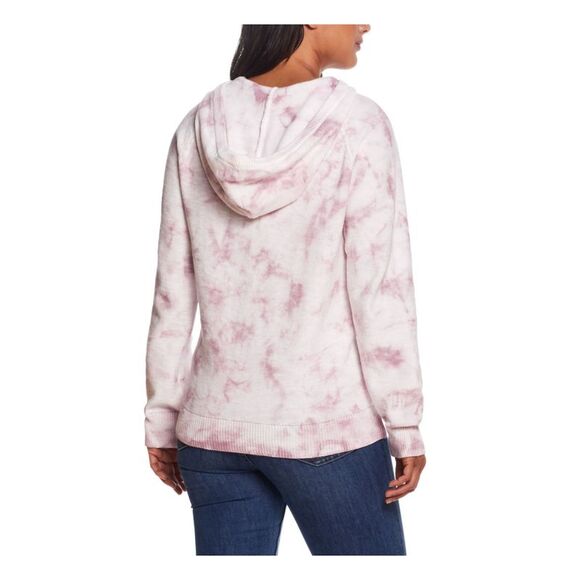 WEATHERPROOF VINTAGE Womens Purple Tie Dye Long Sleeve Hoodie Sweater XS - Picture 2 of 4